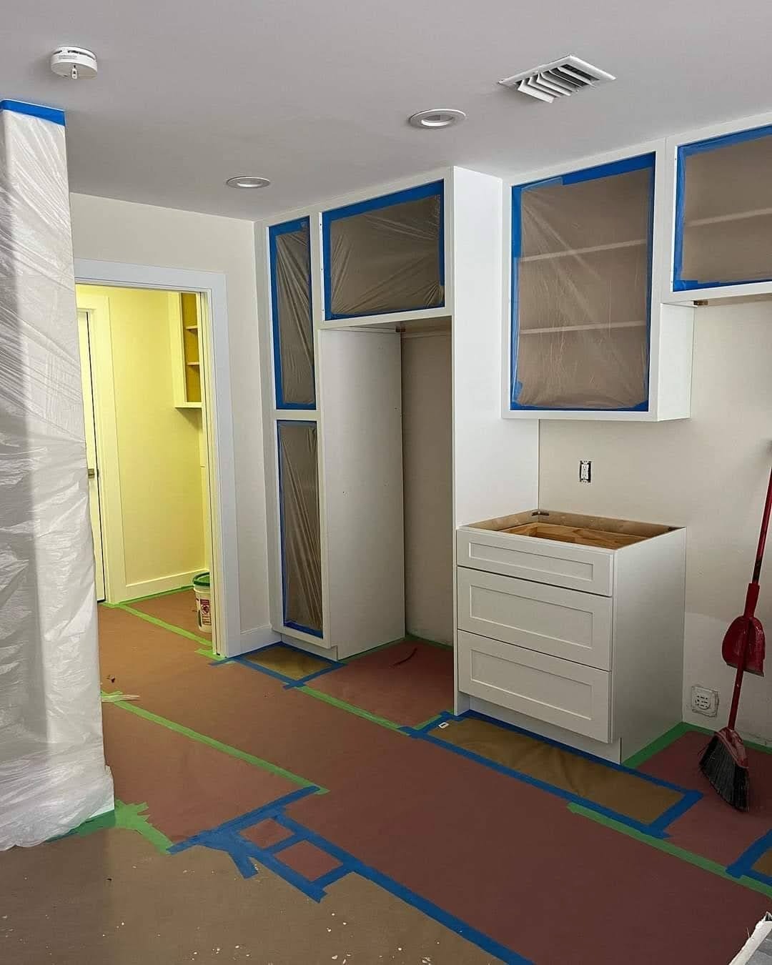 Bathroom vanity refinishing